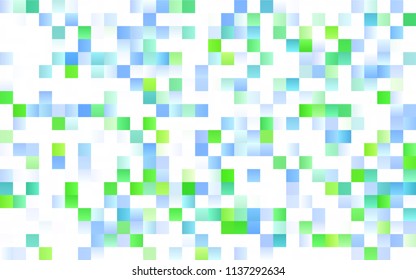 Light BLUE vector abstract textured polygonal background. Blurry rectangular design. The pattern with repeating rectangles can be used for background.