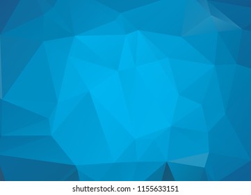 Light BLUE vector abstract textured polygonal background. Blurry triangle design. Pattern can be used for background.