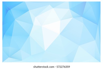 Light BLUE vector abstract textured polygonal background. Blurry triangle design. Pattern can be used for background.