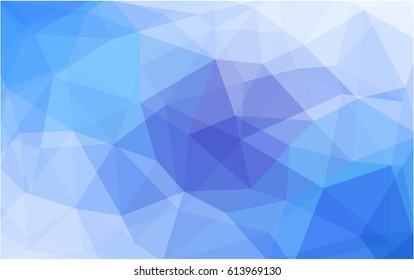 Light BLUE vector abstract textured polygonal background. Blurry triangle design. Pattern can be used for background.