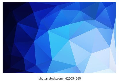Light BLUE vector abstract textured polygonal background. Blurry triangle design. Pattern can be used for background.