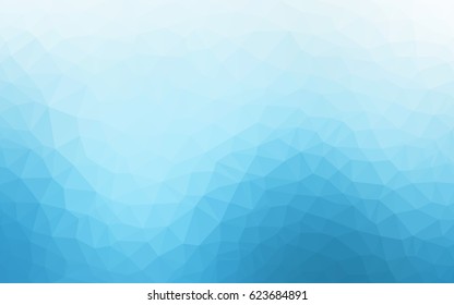 Light BLUE vector abstract textured polygonal background. Blurry triangle design. Pattern can be used for background.