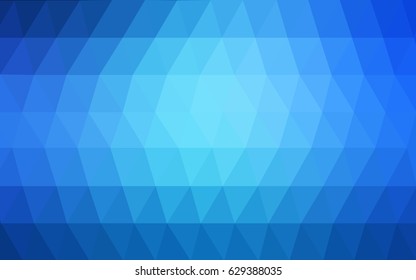 Light BLUE vector abstract textured polygonal background. Blurry triangle design. Pattern can be used for background.