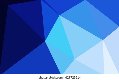 Light BLUE vector abstract textured polygonal background. Blurry triangle design. Pattern can be used for background.