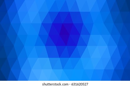 Light BLUE vector abstract textured polygonal background. Blurry triangle design. Pattern can be used for background.