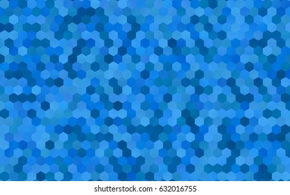Light BLUE vector abstract textured polygonal background. Brand-new blurry hexagonal design. Pattern can be used for background.