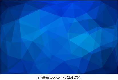 Light BLUE vector abstract textured polygonal background. Blurry triangle design. Pattern can be used for background.