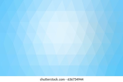 Light BLUE vector abstract textured polygonal background. Blurry triangle design. Pattern can be used for background.