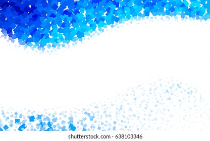 Light BLUE vector abstract textured polygonal background. Blurry rectangular design. The pattern with repeating rectangles can be used for background.