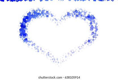 Light BLUE vector abstract textured polygonal background. Blurry rectangular design. The pattern with repeating rectangles can be used for background.