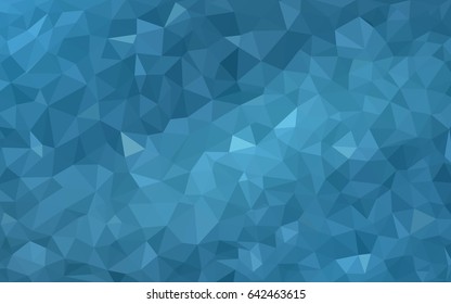 Light BLUE vector abstract textured polygonal background. Blurry triangle design. Pattern can be used for background.