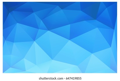 Light BLUE vector abstract textured polygonal background. Blurry triangle design. Pattern can be used for background.
