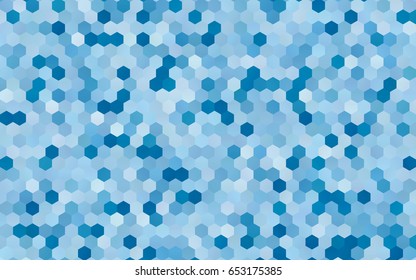 Light BLUE vector abstract textured polygonal background. Brand-new blurry hexagonal design. Pattern can be used for background.