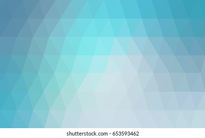 Light BLUE vector abstract textured polygonal background. Blurry triangle design. Pattern can be used for background.