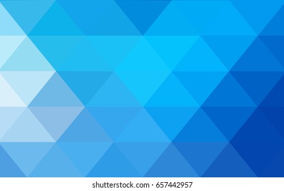 Light BLUE vector abstract textured polygonal background. Blurry triangle design. Pattern can be used for background.