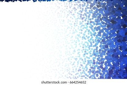 Light BLUE vector abstract textured polygonal background. Blurry rectangular design. The pattern with repeating rectangles can be used for background.
