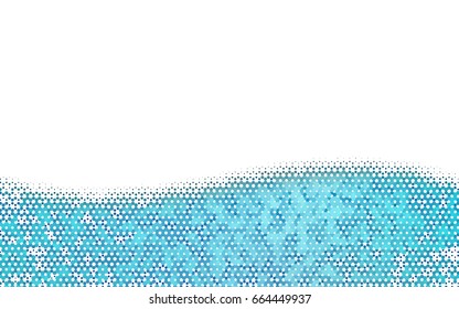 Light BLUE vector abstract textured polygonal background. Brand-new blurry hexagonal design. Pattern can be used for background.