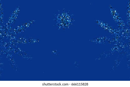 Light BLUE vector abstract textured polygonal background. Brand-new blurry hexagonal design. Pattern can be used for background.