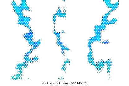 Light BLUE vector abstract textured polygonal background. Brand-new blurry hexagonal design. Pattern can be used for background.