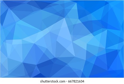Light BLUE vector abstract textured polygonal background. Blurry triangle design. Pattern can be used for background.