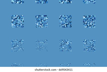 Light BLUE vector abstract textured polygonal background. Brand-new blurry hexagonal design. Pattern can be used for background.