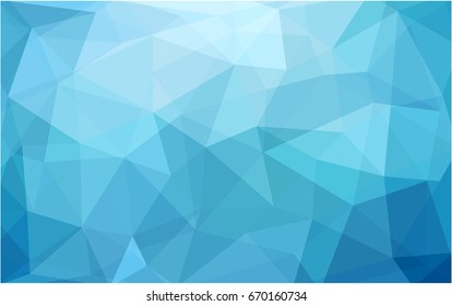 Light BLUE vector abstract textured polygonal background. Blurry triangle design. Pattern can be used for background.