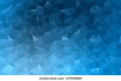 Light BLUE vector abstract textured polygonal background. Blurry triangle design. Pattern can be used for background.