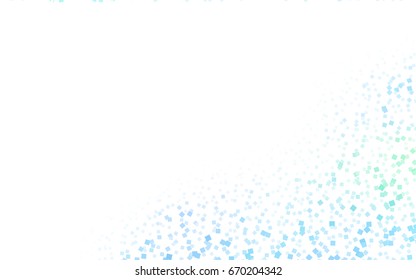 Light BLUE vector abstract textured polygonal background. Blurry rectangular design. The pattern with repeating rectangles can be used for background.