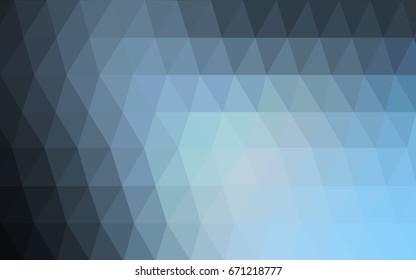 Light BLUE vector abstract textured polygonal background. Blurry triangle design. Pattern can be used for background.