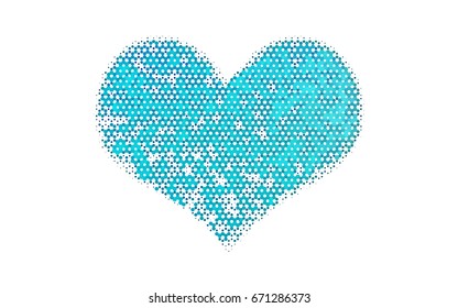 Light BLUE vector abstract textured polygonal background. Brand-new blurry hexagonal design. Pattern can be used for background.
