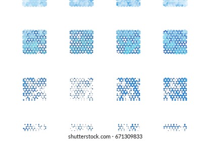 Light BLUE vector abstract textured polygonal background. Brand-new blurry hexagonal design. Pattern can be used for background.