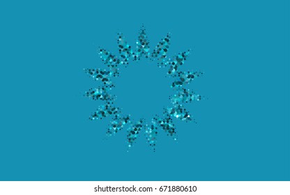 Light BLUE vector abstract textured polygonal background. Brand-new blurry hexagonal design. Pattern can be used for background.