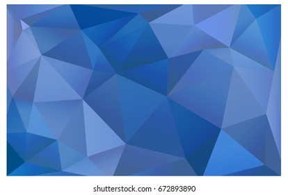 Light BLUE vector abstract textured polygonal background. Blurry triangle design. Pattern can be used for background.