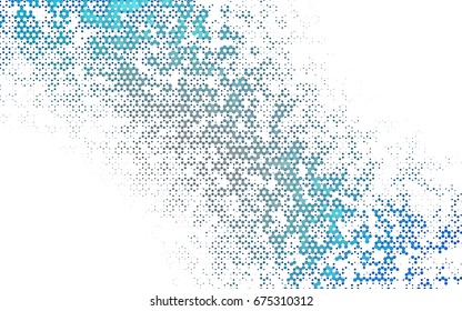 Light BLUE vector abstract textured polygonal background. Brand-new blurry hexagonal design. Pattern can be used for background.