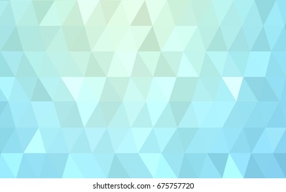 Light BLUE vector abstract textured polygonal background. Blurry triangle design. Pattern can be used for background.