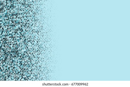 Light BLUE vector abstract textured polygonal background. Brand-new blurry hexagonal design. Pattern can be used for background.