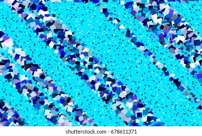 Light BLUE vector abstract textured polygonal background. Blurry rectangular design. The pattern with repeating rectangles can be used for background.