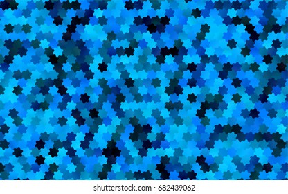 Light BLUE vector abstract textured polygonal background. Brand-new blurry hexagonal design. Pattern can be used for background.