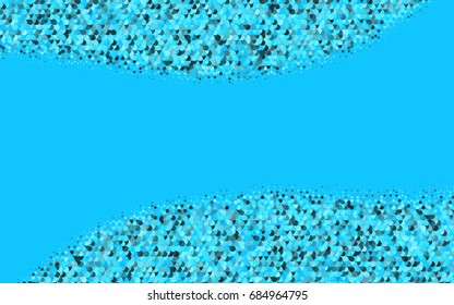 Light BLUE vector abstract textured polygonal background. Brand-new blurry hexagonal design. Pattern can be used for background.