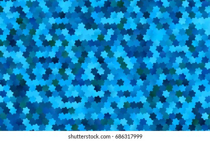 Light BLUE vector abstract textured polygonal background. Brand-new blurry hexagonal design. Pattern can be used for background.