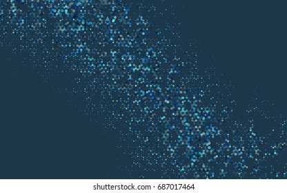 Light BLUE vector abstract textured polygonal background. Brand-new blurry hexagonal design. Pattern can be used for background.