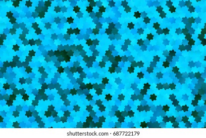 Light BLUE vector abstract textured polygonal background. Brand-new blurry hexagonal design. Pattern can be used for background.