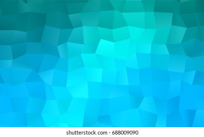 Light BLUE vector abstract textured polygonal background. Blurry rectangular design. The pattern with repeating rectangles can be used for background.