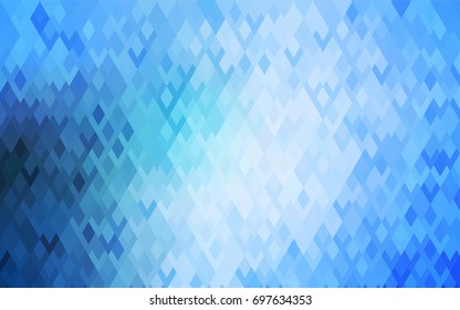 Light BLUE vector abstract textured polygonal background. Blurry rectangular design. The pattern with repeating rectangles can be used for background.