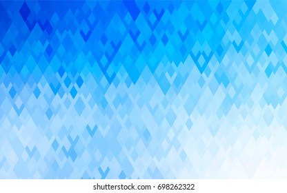 Light BLUE vector abstract textured polygonal background. Blurry rectangular design. The pattern with repeating rectangles can be used for background.
