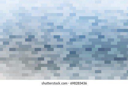 Light BLUE vector abstract textured polygonal background. Blurry rectangular design. The pattern with repeating rectangles can be used for background.