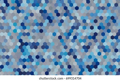 Light BLUE vector abstract textured polygonal background. Brand-new blurry hexagonal design. Pattern can be used for background.