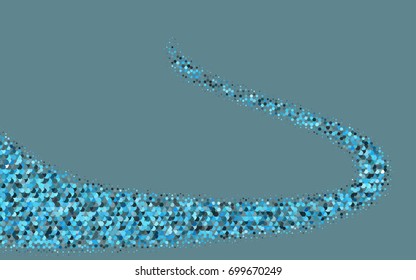 Light BLUE vector abstract textured polygonal background. Brand-new blurry hexagonal design. Pattern can be used for background.