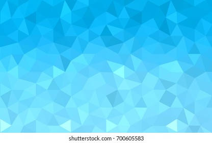 Light BLUE vector abstract textured polygonal background. Blurry triangle design. Pattern can be used for background.