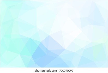 Light BLUE vector abstract textured polygonal background. Blurry triangle design. Pattern can be used for background.